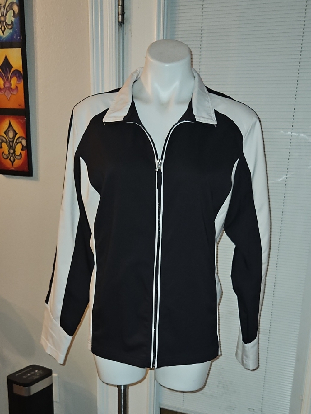 made for life Black and White Lightweight Zip Jacket
